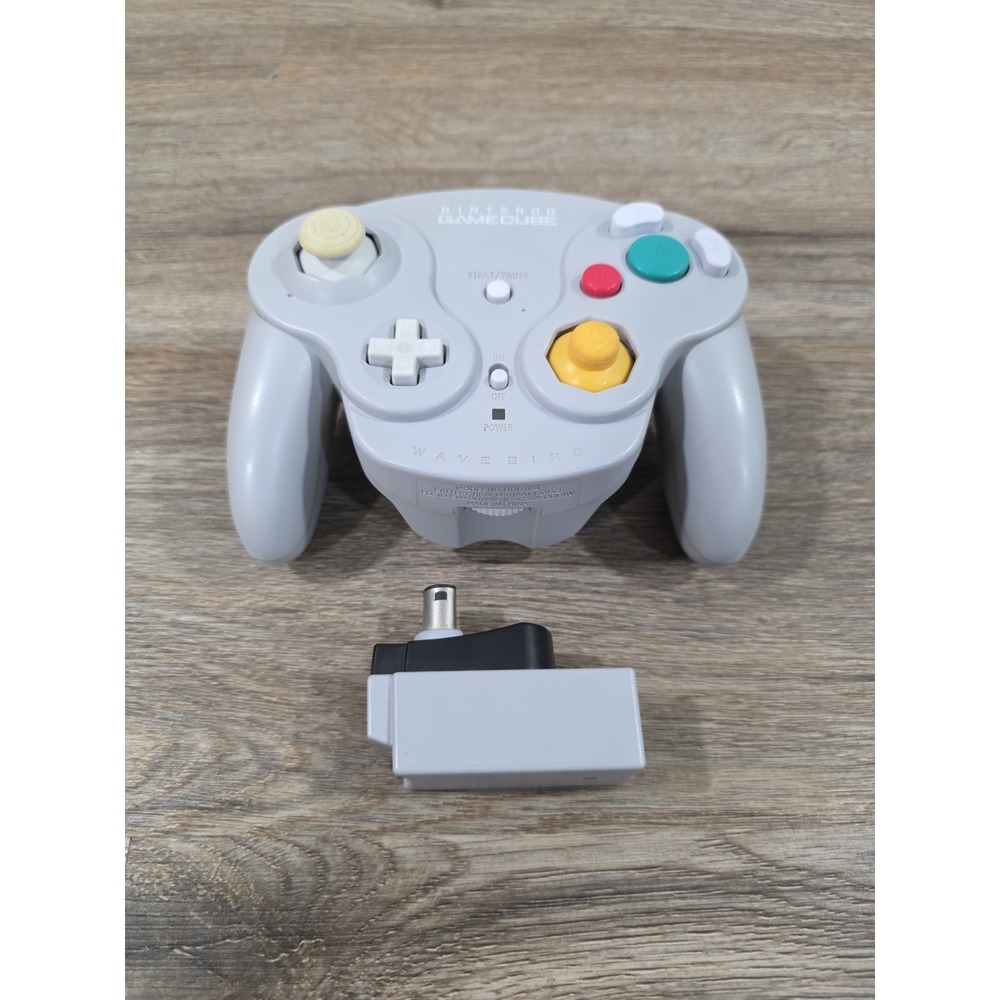 Nintendo GameCube Platinum Wavebird Wireless Controller with Receiver OEM Tested